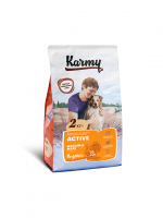 Karmy Active Medium & Maxi Карми сухой корм для собак средних и крупных пород в возрасте старше 1 года, с повышенным уровнем физической активности с индейкой (73274, 73273)
