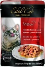 Эдель Кэт паучи для кошек кусочки в соусе Печень и кролик 100 гр (10547) - _file51ee1f6f80287_x150.jpg