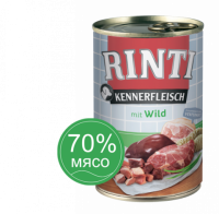 Rinti KENNERFLEISCH mit Wild (Ринти Знаток Мяса консервы для собак дичь)