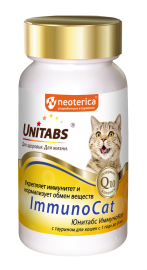 Unitabs ImmunoCat Витаминно-минеральный комплекс для кошек для иммунитета 120 таб. (80422) - Unitabs ImmunoCat Витаминно-минеральный комплекс для кошек для иммунитета 120 таб. (80422)