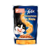 Felix Sensations (кусочки в желе для кошек с лососем и треской) (12232834)
