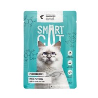 Smart Cat (Смарт Кэт паучи для кошек кусочки лосося в нежном соусе)
