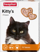 Beaphar Kitty's Protein Витамины для кошек с протеином, сердечки (13156, 13155)