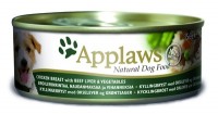Applaws консервы для собак с курицей, говядиной, печенью и овощами