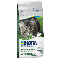 BOZITA ACTIVE & STERILIZED GRAIN FREE LAMB сухой беззерновой корм для активных стерилизованных взрослых и растущих кошек c мясом ягнёнка
