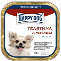 Happy Dog Mini (Хэппи Дог Мини телятина с сердцем, паштет)
