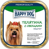 Happy Dog Mini (Хэппи Дог Мини телятина с овощами, паштет)
