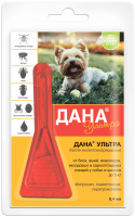 Апиценна Дана Ультра Капли инсектоакарицидные для щенков и собак до 5 кг (42876)