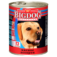 Зоогурман консервы для собак "Big Dog" мясное ассорти 850г (38483)