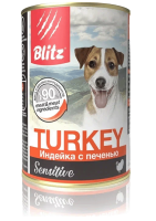Blitz Sensitive (Блиц консервы для собак Индейка с печенью)