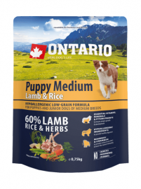 Ontario Puppy Medium Lamb & Rice (Онтарио для щенков средних пород с ягненком и рисом) - Ontario Puppy Medium Lamb & Rice (Онтарио для щенков средних пород с ягненком и рисом)
