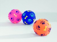 Beeztees игрушка для собак 1 мячик с отпечатками лап и косточек 16280 (620144)
