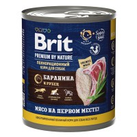 Brit Premium By Nature (Брит консервы для собак баранина и рубец)