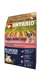 Ontario Puppy & Junior Large Chicken & Potatoes (Онтарио для щенков крупных пород с курицей и картофелем) - Ontario Puppy & Junior Large Chicken & Potatoes (Онтарио для щенков крупных пород с курицей и картофелем)