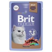 Brit Premium (Брит пауч для кошек ассорти из птицы в желе)