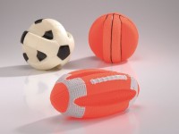 Beeztees игрушка для собак "мяч спортивный", винил, в ассорт. 16см 16325 (620038)