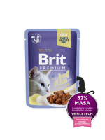 Brit пауч для кошек филе говядины в желе (80204)