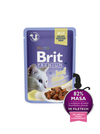 Brit пауч для кошек филе говядины в желе (80204) - Brit пауч для кошек филе говядины в желе (80204)