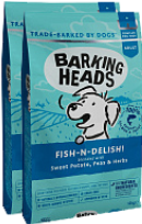 Fish-n-delish (для собак с лососем, форелью и бататом "Рыбка-вкусняшка" от BARKING HEADS) Скидка 30% на вторую упаковку - Fish-n-delish (для собак с лососем, форелью и бататом "Рыбка-вкусняшка" от BARKING HEADS) Скидка 30% на вторую упаковку