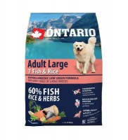 Ontario Adult Large Fish & Rice (Онтарио для собак крупных пород с 7 видами рыбы и рисом)