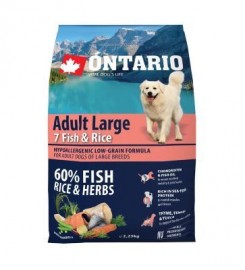 Ontario Adult Large Fish & Rice (Онтарио для собак крупных пород с 7 видами рыбы и рисом) - Ontario Adult Large Fish & Rice (Онтарио для собак крупных пород с 7 видами рыбы и рисом)