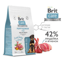 Brit Care Superpremium Dog Puppy&Junior L (Брит корм для щенков крупных пород с индейкой и ягненком)