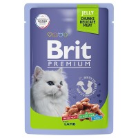 Brit Premium (Брит пауч для кошек ягненок в желе)