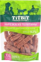 TiTBiT лакомство для собак нарезка из телятины XXL выгодная упаковка