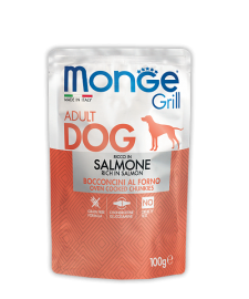 Monge GRILL SALMONE (Монж пауч для собак с лососем) - Monge GRILL SALMONE (Монж пауч для собак с лососем)