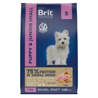 Brit Premium Junior S (Брит корм для щенков малых пород)
