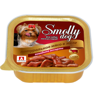 Зоогурман консервы для собак "Смолли Дог" говядина ассорти 100г (38473)