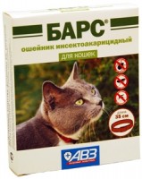 АВЗ Барс Ошейник для кошек инсектоакарицидный на фипрониле(17714)