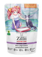 Zillii Healthy Care Urinary Care (Зилли пауч для взрослых кошек, РН контроль, с ягненком в соусе)