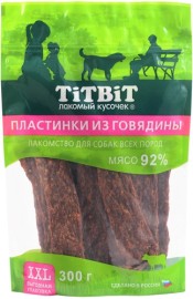 TiTBiT лакомство для собак пластинки из говядины XXL выгодная упаковка - TiTBiT лакомство для собак пластинки из говядины XXL выгодная упаковка