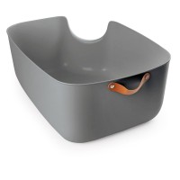 Triol HYGIENE (Триол туалет для кошек прямоугольный "Сканди" (совок в комплекте), серый)