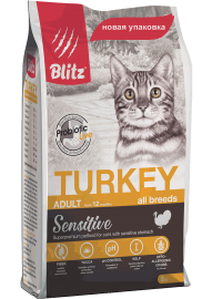 Blitz Sensitive Adult Cats Turkey (Блитц корм для взрослых кошек с индейкой) - Blitz Sensitive Adult Cats Turkey (Блитц корм для взрослых кошек с индейкой)