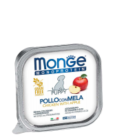 Monge MONOPROTEIN Fruits POLLO CON MELA - PUPPY (Монж консервы для щенков из курицы с яблоками)
