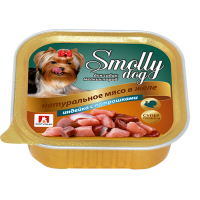 Зоогурман консервы для собак "Смолли Дог" индейка с потрошками 100г (38474)