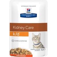 Hill's k/d Kidney Care (Хиллс паучи при хронической болезни почек, курица) (25104)