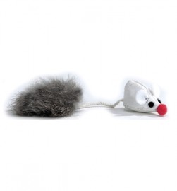 I.P.T.S. Игрушка для кошек "Мышь с меховым хвостом" 6см. 25882 (425430) - 25882 мышь с меховым хвостом.jpg