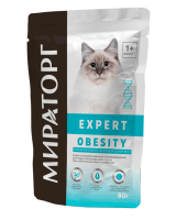 Мираторг Expert Obesity пауч для взрослых кошек при избыточном весе и ожирении
