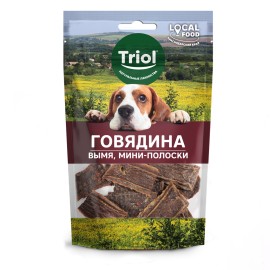 Triol LOCAL FOOD лакомство для собак вымя говяжье, мини-полоски - Triol LOCAL FOOD лакомство для собак вымя говяжье, мини-полоски