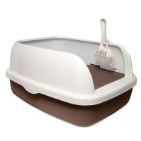 Triol HYGIENE (Триол туалет для кошек прямоугольный "Титан" (совок в комплекте), кофейный)