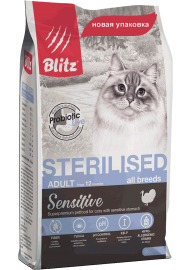 Blitz Sensitive Sterilised Turkey (Блитц корм для стерилизованных кошек с индейкой) - Blitz Sensitive Sterilised Turkey (Блитц корм для стерилизованных кошек с индейкой)