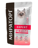 Мираторг Expert Struvite пауч для взрослых кошек при мочекаменной болезни струвитного типа
