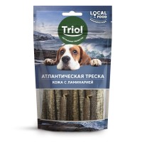 Triol LOCAL FOOD лакомство для собак кожа атлантической трески с ламинарией