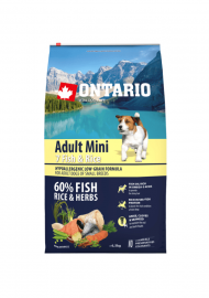 Ontario Adult Mini Fish & Rice (Онтарио для собак малых пород с 7 видами рыбы и рисом) - Ontario Adult Mini Fish & Rice (Онтарио для собак малых пород с 7 видами рыбы и рисом)