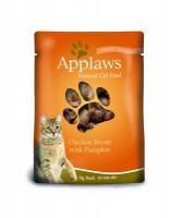 Applaws паучи для кошек с курицей и тыквой, Cat Chicken & Pumpkin pouch