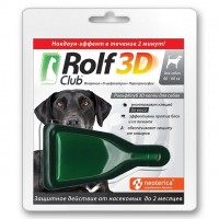 Рольф Клуб 3D Капли для собак 40-60кг от клещей, блох и комаров (39964)