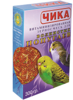 Чика Корм для волнистых попугаев витаминизированная зерносмесь 500г (15286)